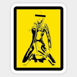 Yellow Chains Sticker